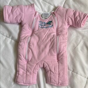 Cozy Pink Baby Footie